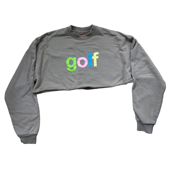 GOLF Cropped Sweatshirt Brown Women’s size XL - Picture 1 of 3